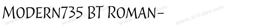 Modern735 BT Roman字体转换